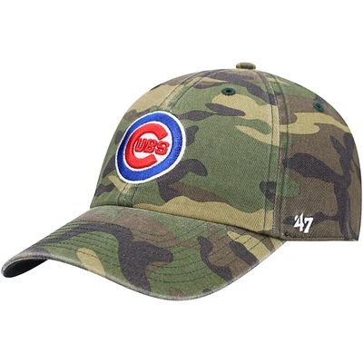 Casquette réglable '47 Camo Chicago Cubs Team Clean Up pour homme
