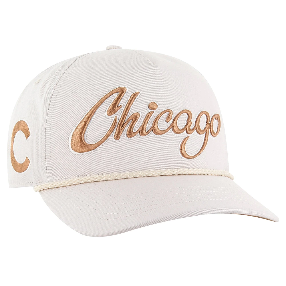 Casquette ajustable à revers neutre Chicago Cubs '47 Cream pour homme