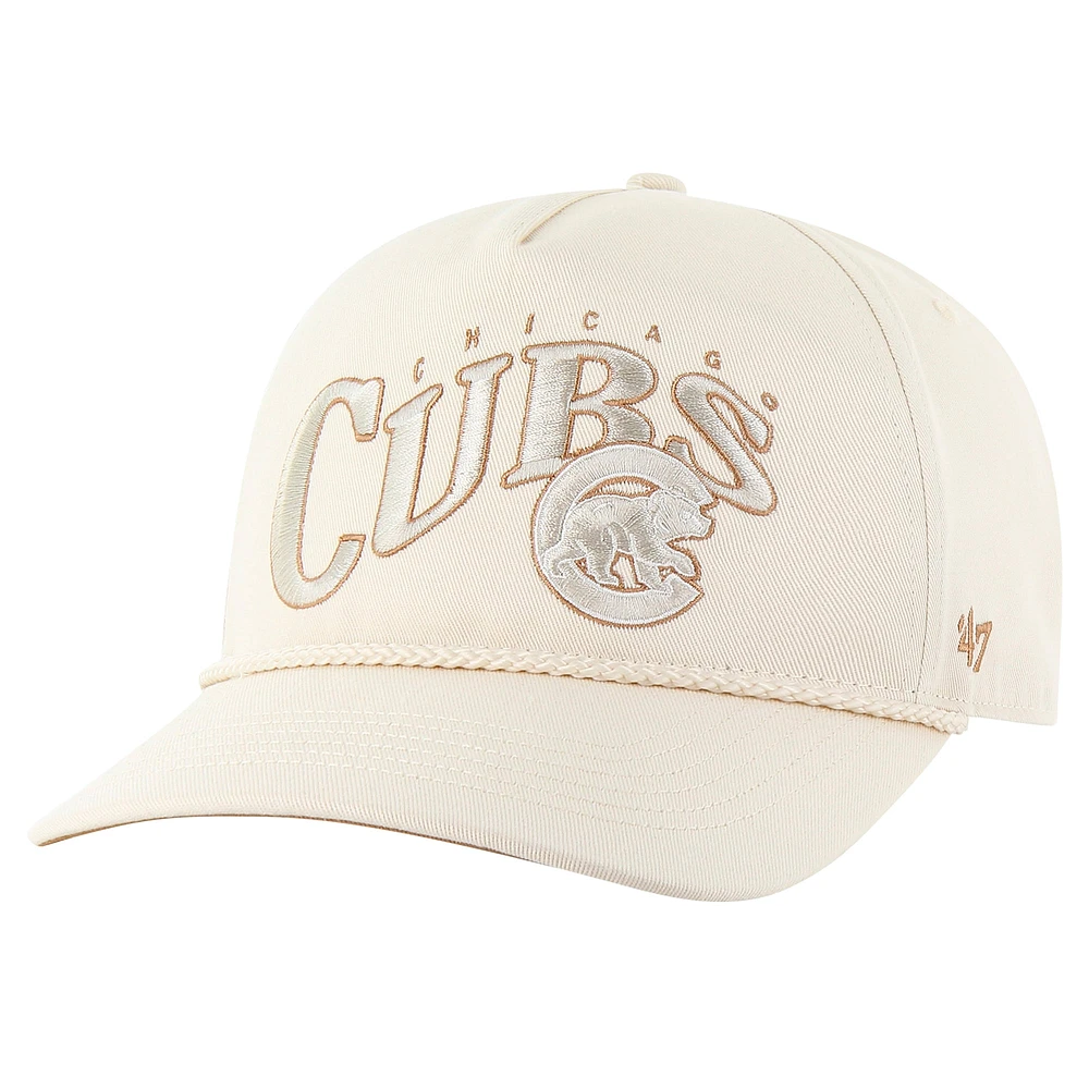 Casquette ajustable à corde Neutral Wave de Chicago Cubs de couleur crème pour homme '47