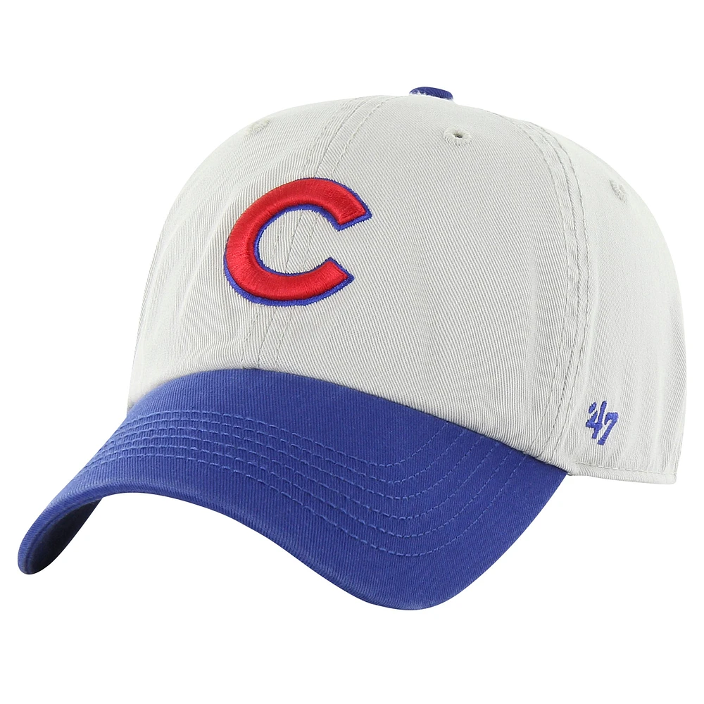 Casquette ajustée '47 gris/royal Chicago Cubs Sure Shot Classic Franchise pour hommes