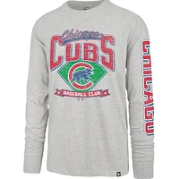 T-shirt à manches longues gris pour homme '47 Chicago Cubs Fair Ball Franklin