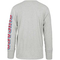 T-shirt à manches longues gris pour homme '47 Chicago Cubs Fair Ball Franklin
