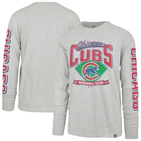 T-shirt à manches longues gris pour homme '47 Chicago Cubs Fair Ball Franklin