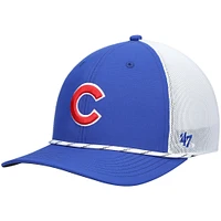 Men's '47 Royal/White Chicago Cubs Burden Trucker Snapback Hat