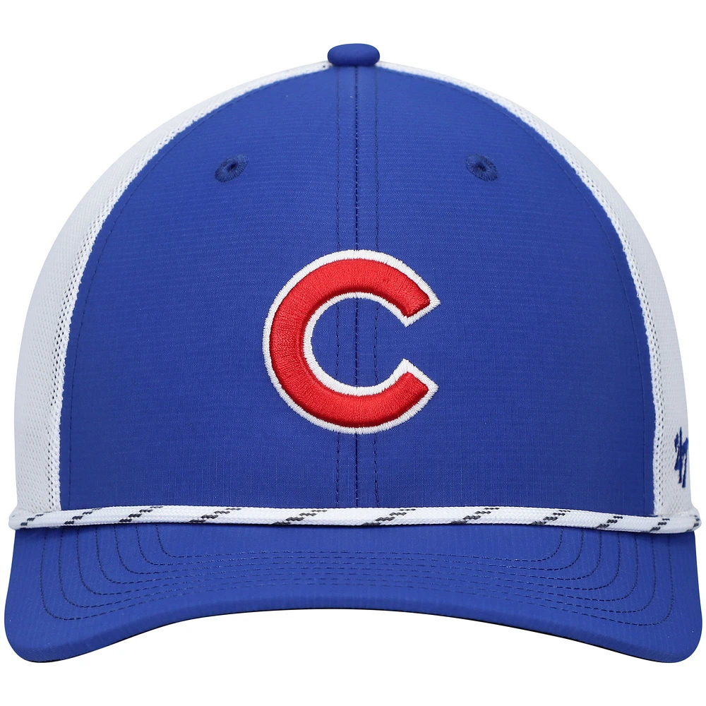 Men's '47 Royal/White Chicago Cubs Burden Trucker Snapback Hat