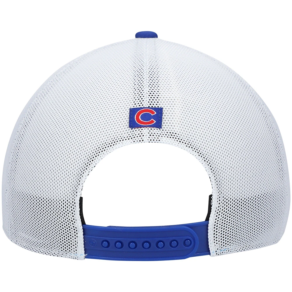 Men's '47 Royal/White Chicago Cubs Burden Trucker Snapback Hat