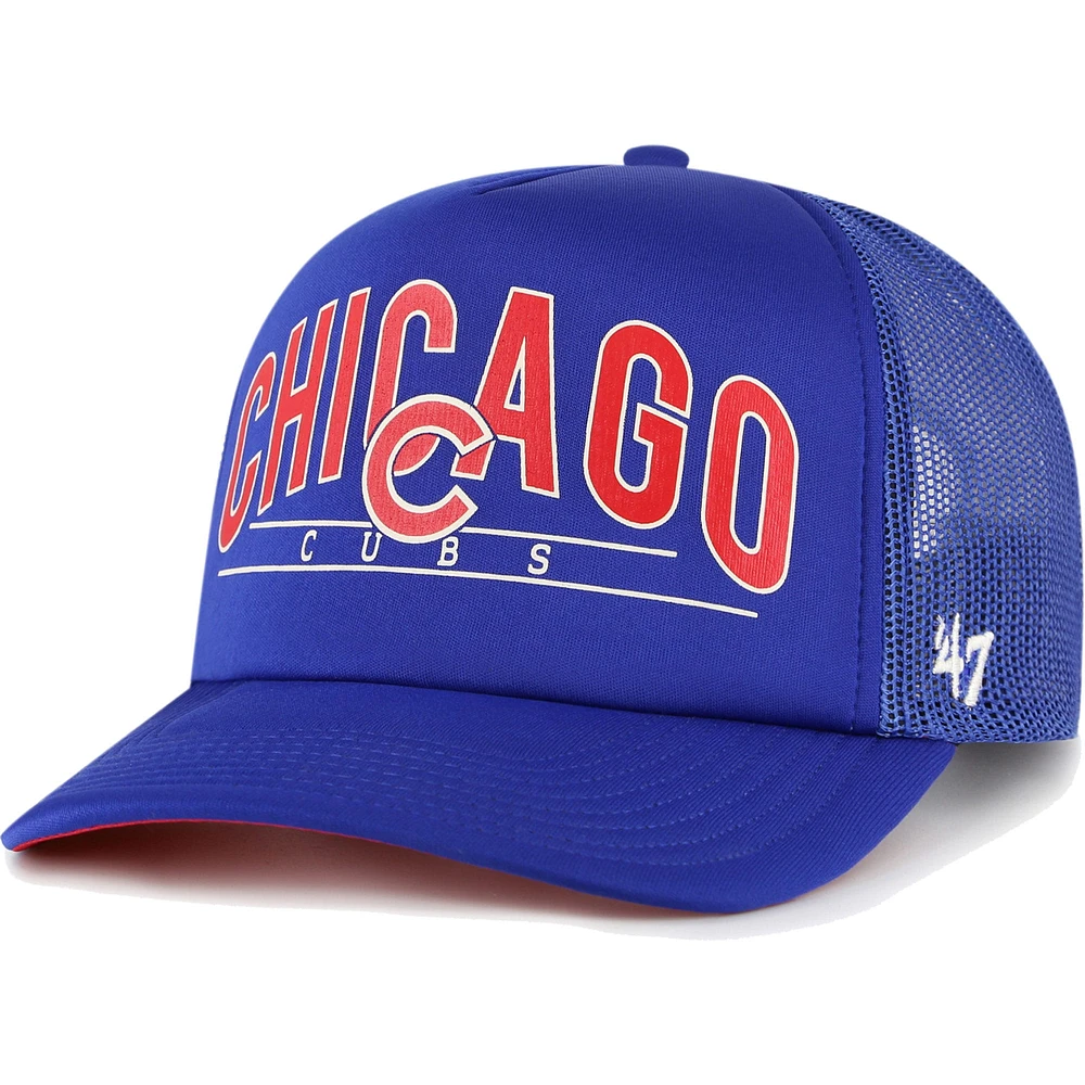 Casquette de camionneur en mousse Backhaul '47 Royal Chicago Cubs pour homme