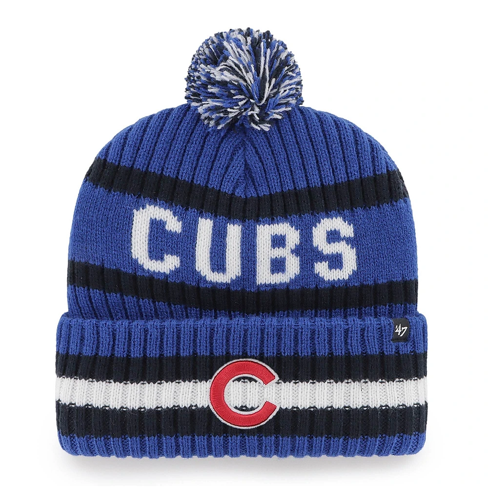 '47 Royal Chicago Cubs Bering Bonnet en tricot à revers avec pompon pour homme