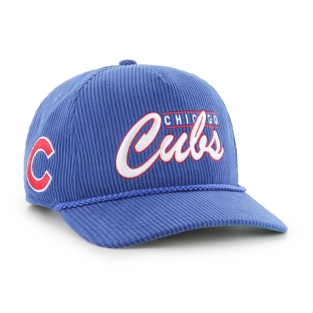 Casquette ajustable en velours côtelé Royal Chicago Cubs '47 pour homme