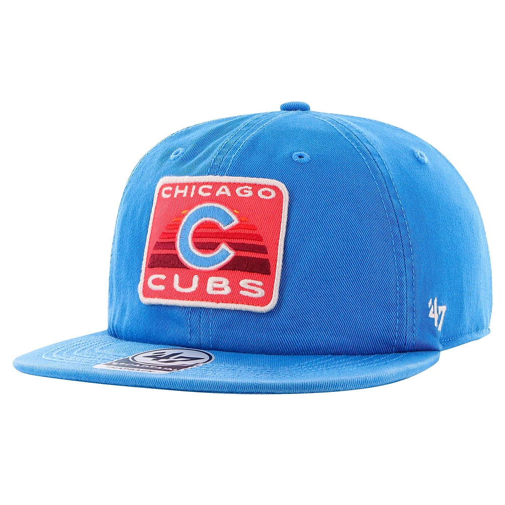 Men's '47 Royal Chicago Cubs Cypress Captain Snapback Hat