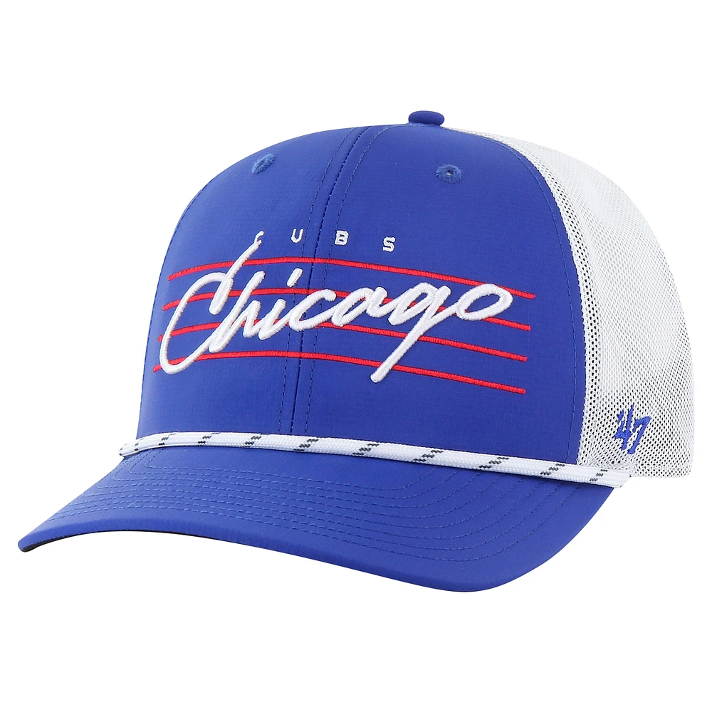 Men's '47 Royal Chicago Cubs Downburst Trucker Adjustable Hat