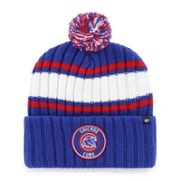 Bonnet en tricot à revers avec pompon Royal Chicago Cubs '47 pour homme