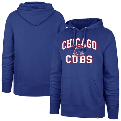 Men's '47  Royal Chicago Cubs Velocity Headline Pullover Hoodie