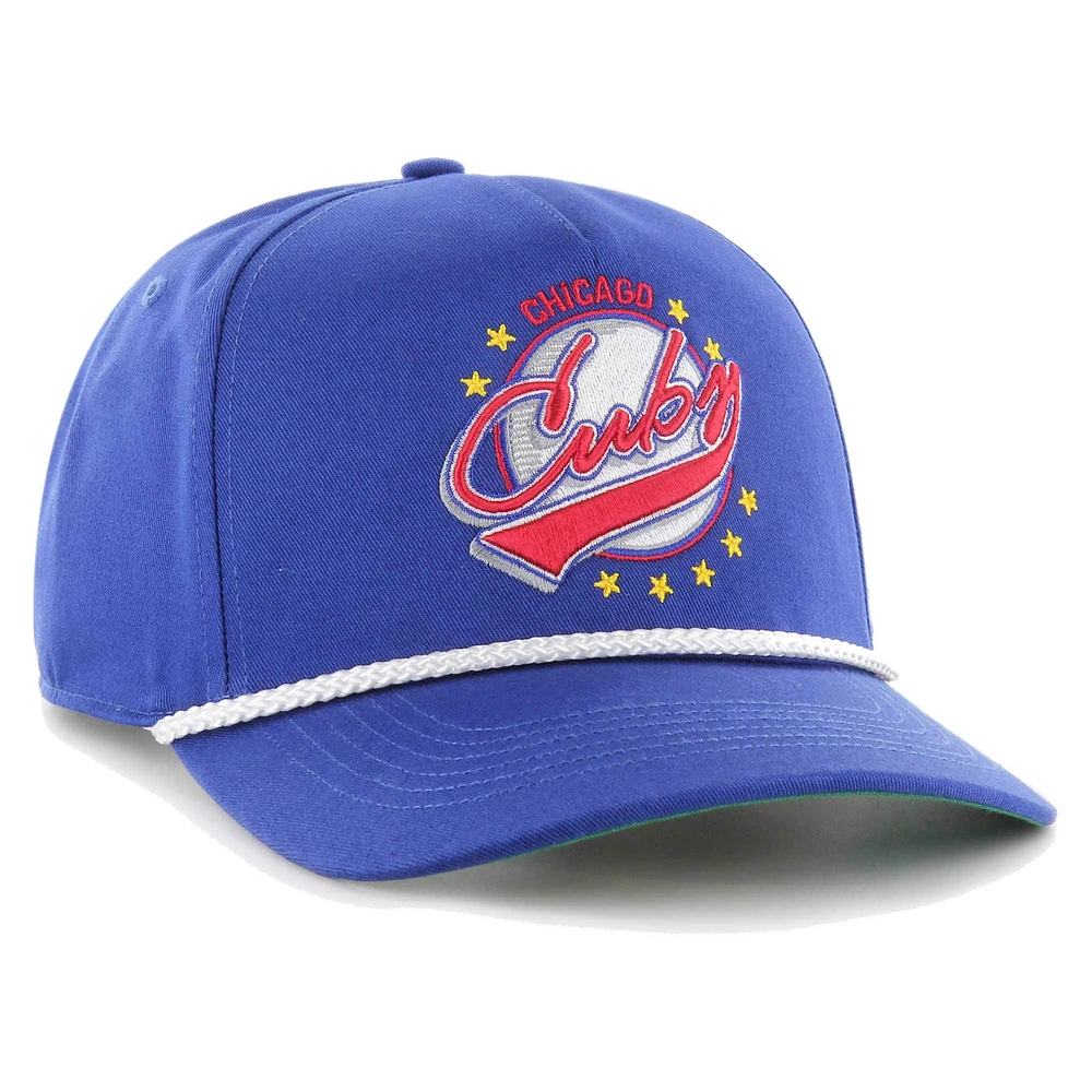 Casquette réglable Premier Hitch de la collection Wax Pack '47 Royal Chicago Cubs pour hommes