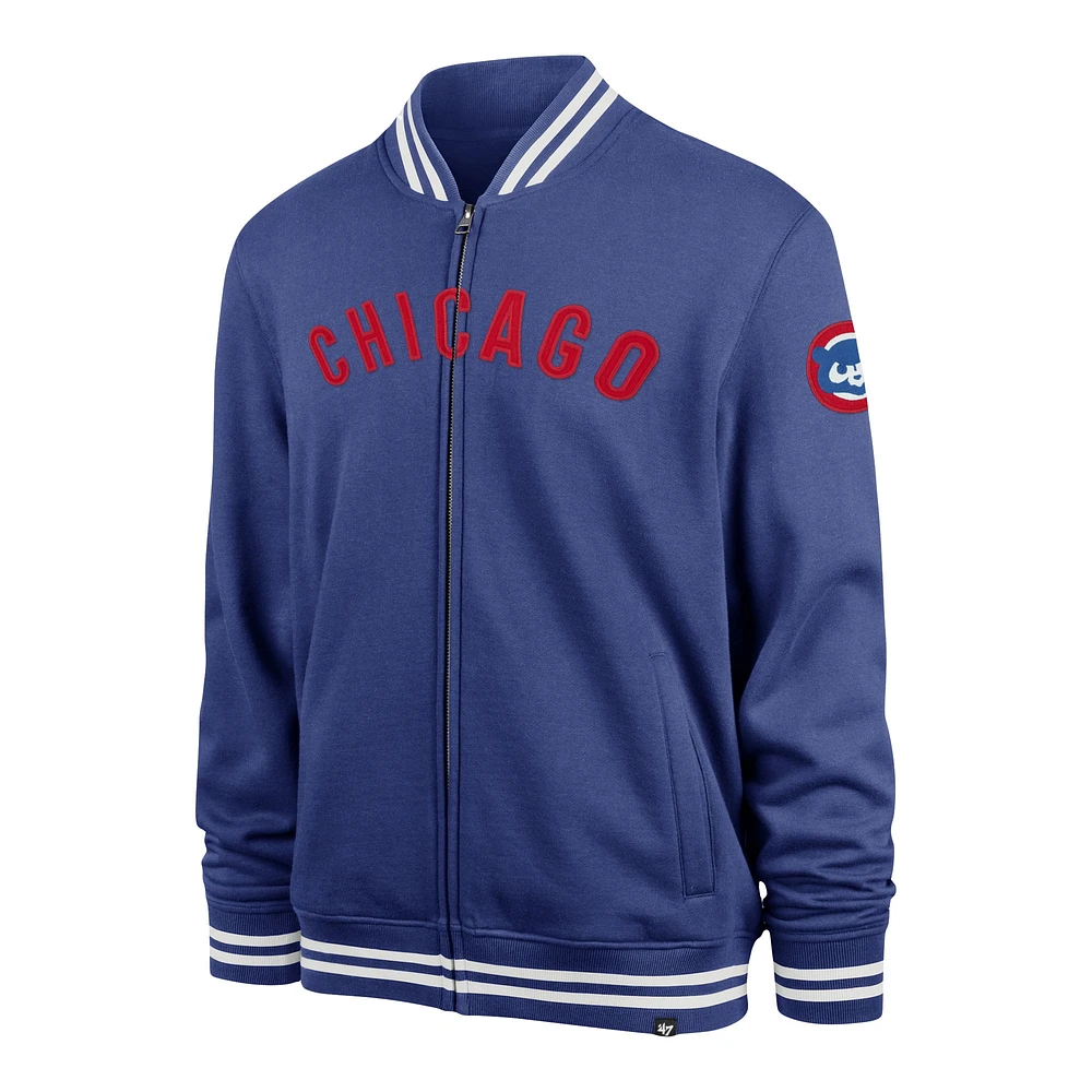 Veste de survêtement entièrement zippée '47 Royal Chicago Cubs Wax Pack Pro Camden pour hommes