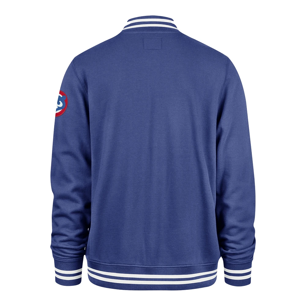 Men's '47 Royal Chicago Cubs Wax Pack Pro Camden Full-Zip Track Jacket