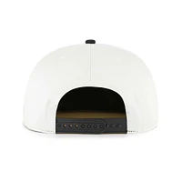 Men's '47 White/Black Chicago Cubs Foundation Captain Snapback Hat
