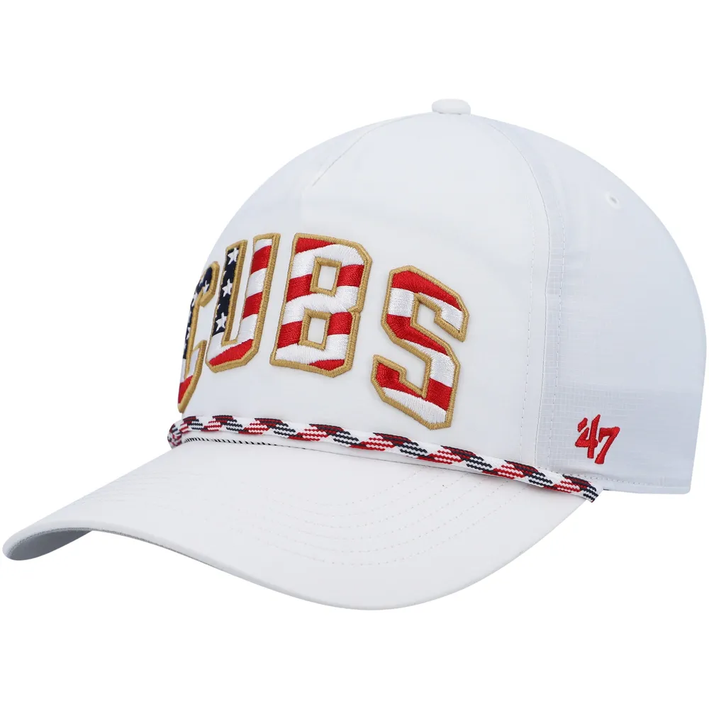 Lids Chicago Cubs '47 Flag Flutter Hitch Snapback Hat - White