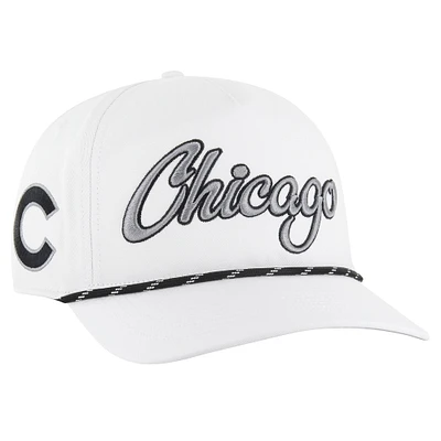 Men's '47 White Chicago Cubs Overhand Speckle Hitch Rope Adjustable Hat