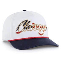 Casquette ajustable patriotique blanche Chicago Cubs '47 pour homme