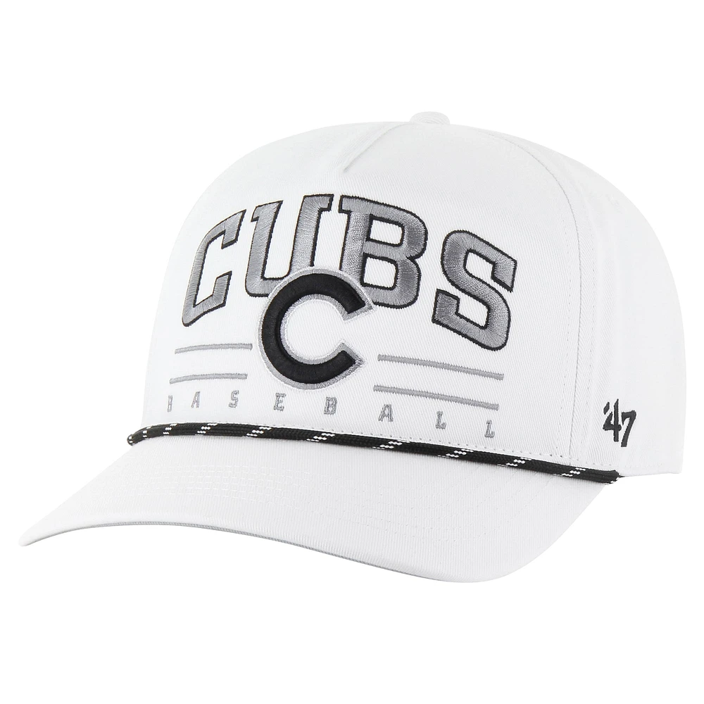 Casquette ajustable Roscoe Speckle Hitch blanche Chicago Cubs '47 pour homme