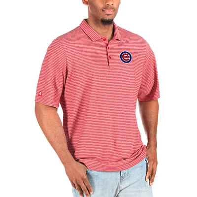 Men's Antigua Red/White Chicago Cubs Big & Tall Esteem Polo