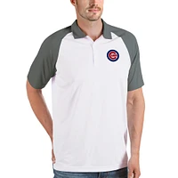 Polo Nova Antigua blanc/gris pour homme des Chicago Cubs