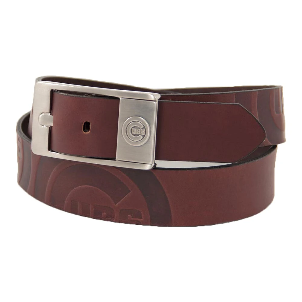 Chicago Cubs Brandish Leather Belt - Brown