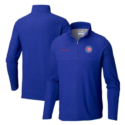 Chicago Cubs Columbia Big & Tall Rugged Ridge Half-Zip Pullover Top - Royal