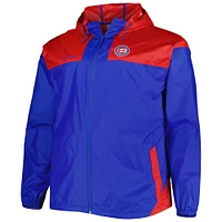 Columbia Royal Chicago Cubs Flash Forward Challenger Omni-Shade Coupe-vent entièrement zippé pour homme