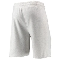 Men's Concepts Sport Oatmeal Chicago Cubs Mainstream Logo Terry Tri-Blend Shorts