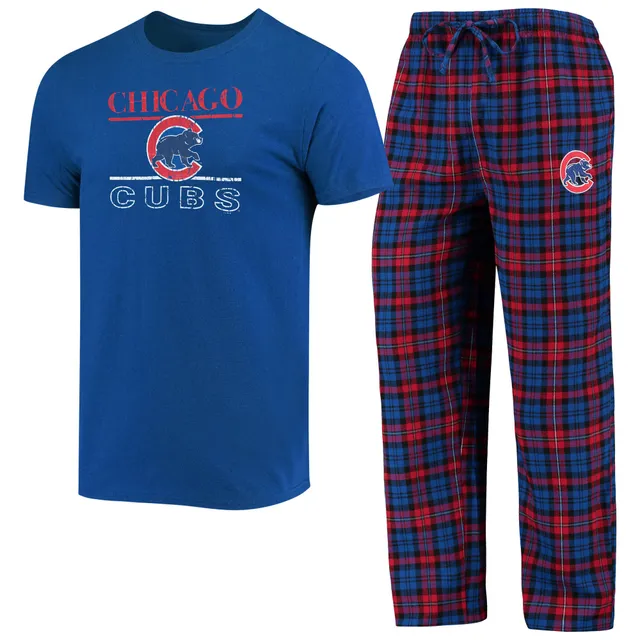 Lids Chicago Cubs Youth Allover Print Long Sleeve T-Shirt & Pants Sleep Set  - Royal