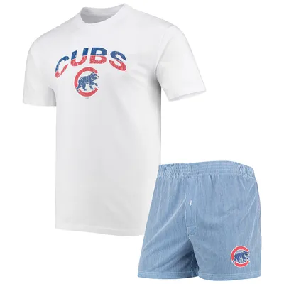 Chicago Cubs Youth Allover Print Long Sleeve T-Shirt & Pants Sleep Set -  Royal