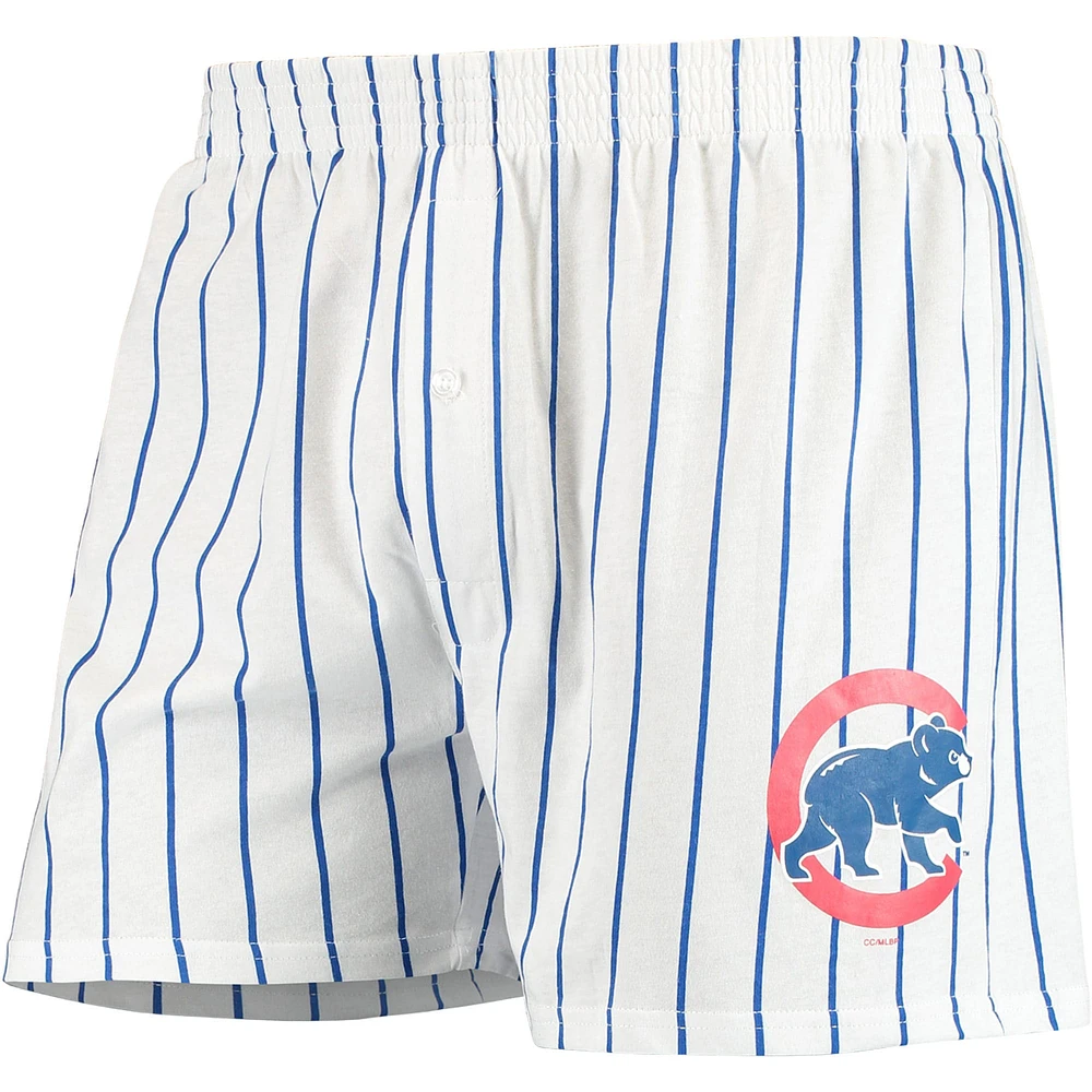 Men's Concepts Sport White Chicago Cubs Vigor Boxer Shorts