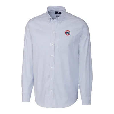 Men's Reyn Spooner White Chicago Cubs Americana Button-Up Shirt