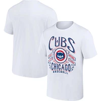 Collection Darius Rucker pour homme par Fanatics White Chicago Cubs Distressed Rock T-shirt