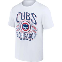 Collection Darius Rucker pour homme par Fanatics White Chicago Cubs Distressed Rock T-shirt