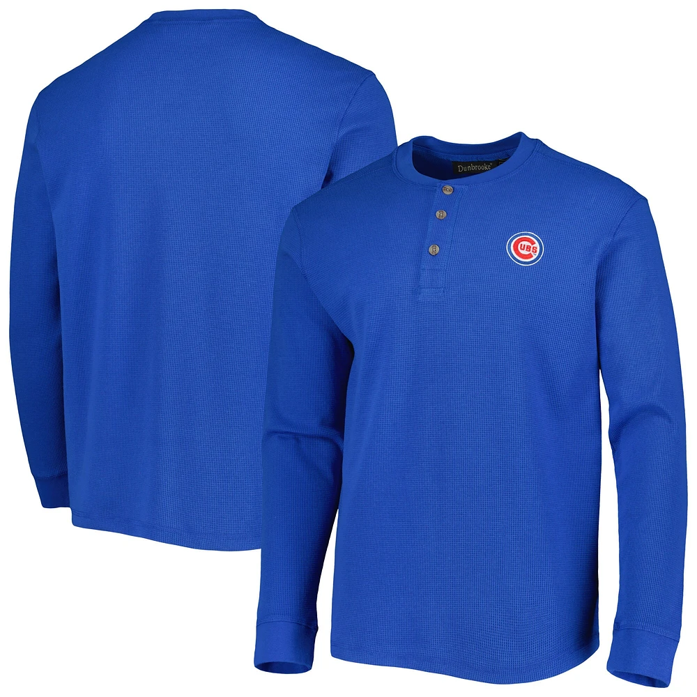 T-shirt à manches longues Dunbrooke Chicago Cubs Royal Maverick pour homme