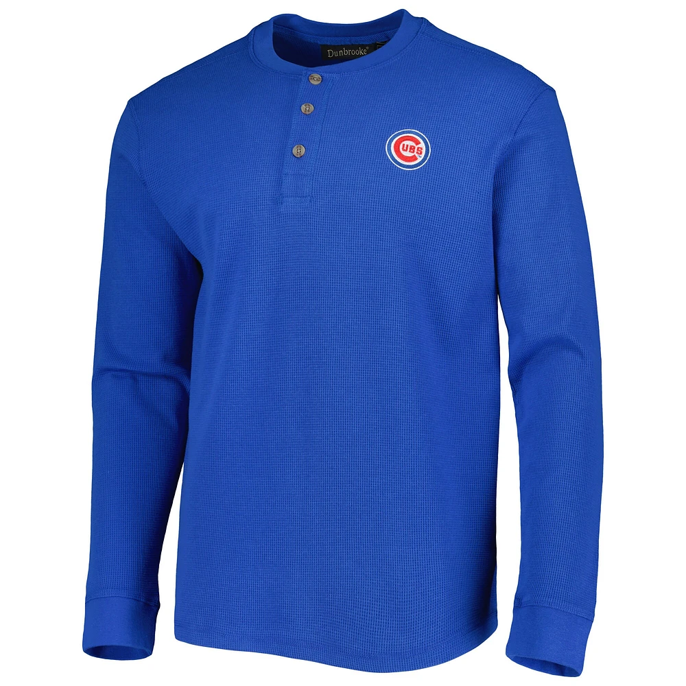 T-shirt à manches longues Dunbrooke Chicago Cubs Royal Maverick pour homme