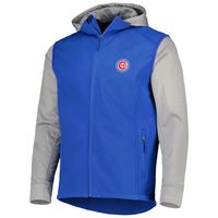 Men's Dunbrooke Royal/Heather Gray Chicago Cubs Alpha Full-Zip Jacket