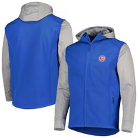 Men's Dunbrooke Royal/Heather Gray Chicago Cubs Alpha Full-Zip Jacket