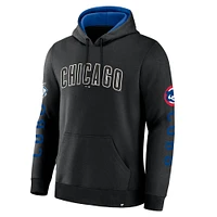 Men's Fanatics  Black Chicago Cubs Big City Legacy Fleece Pullover Hoodie