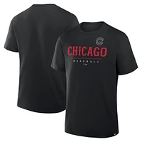 Men's Fanatics Black Chicago Cubs Color Pop Legacy Clubhouse T-Shirt