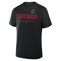 Men's Fanatics Black Chicago Cubs Color Pop Legacy Clubhouse T-Shirt