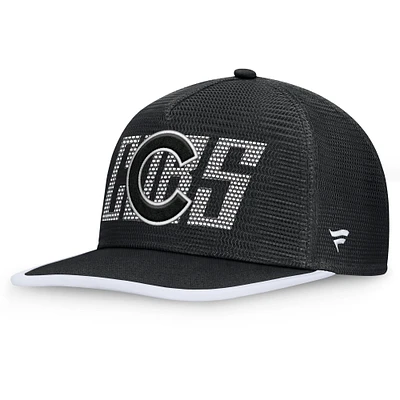 Men's Fanatics  Black Chicago Cubs Let's Glow Line Drive Snapback Hat