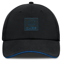 Men's Fanatics Black Chicago Cubs Level Up Driver Adjustable Hat