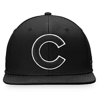 Men's Fanatics Black Chicago Cubs Snapback Hat