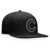 Men's Fanatics Black Chicago Cubs Snapback Hat