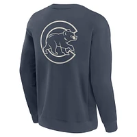 Men's Fanatics Blue Chicago Cubs Elements Future Ground Lettering Pullover Sweatshirt