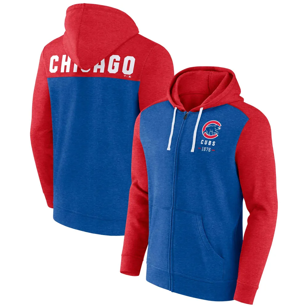 Fanatics Women's Heathered Royal, White Chicago Cubs Official
